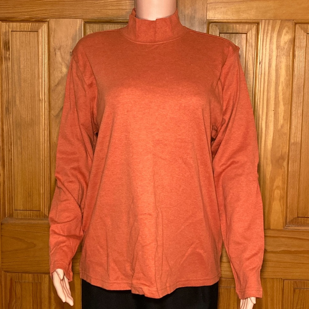 NWOT Vintage Studio Works Mock Neck Knit Top Size XL